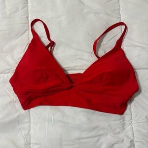 Aerie Red Women's Bikini Top
